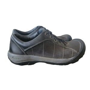 Keen Presidio Leather Lace-up Women’s 9.5 Flowers Hiking Outdoor Gray Black